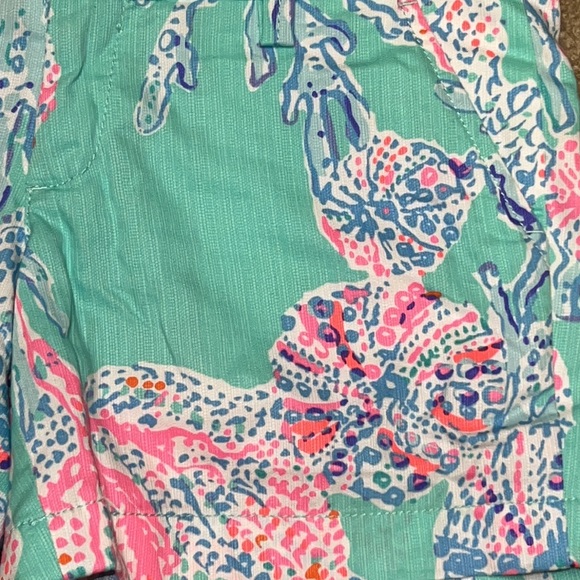 Lilly Pulitzer Callahan Shorts Minty Fresh Fansea Print, Sz 0 - Picture 5 of 10